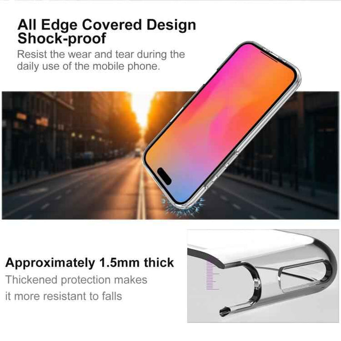 For iPhone 17 Air imak UX-10 Series Transparent Shockproof TPU Phone Case(Transparent)