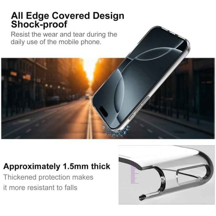For iPhone 17 Pro Max imak UX-10 Series Transparent Shockproof TPU Phone Case(Transparent)