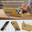 For iPhone 15 VIETAO Suede MagSafe PU Leather Phone Case with Holder(Dark Brown)