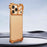 For iPhone 17 Pro Max Frameless Metal Corner Pad Phone Case with Lens Film(Gold)