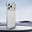 For iPhone 17 Pro Max Frameless Metal Corner Pad Phone Case with Lens Film(Silver)