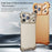 For iPhone 17 Pro Frameless Metal Corner Pad Phone Case with Lens Film(Grey)