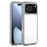 For iPhone 17 Pro Max Solid Color Edge Transparency Acrylic TPU Phone Case(Grey)