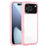 For iPhone 17 Pro Max Solid Color Edge Transparency Acrylic TPU Phone Case(Pink)