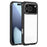 For iPhone 17 Pro Max Solid Color Edge Transparency Acrylic TPU Phone Case(Black)