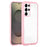For Samsung Galaxy S25 Ultra / S24 Ultra 5G Solid Color Edge Transparency Acrylic TPU Phone Case(Pink)