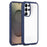 For Samsung Galaxy S25 Ultra / S24 Ultra 5G Solid Color Edge Transparency Acrylic TPU Phone Case(Royal Blue)