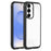 For Samsung Galaxy S25 / S24 5G Solid Color Edge Transparency Acrylic TPU Phone Case(Black)