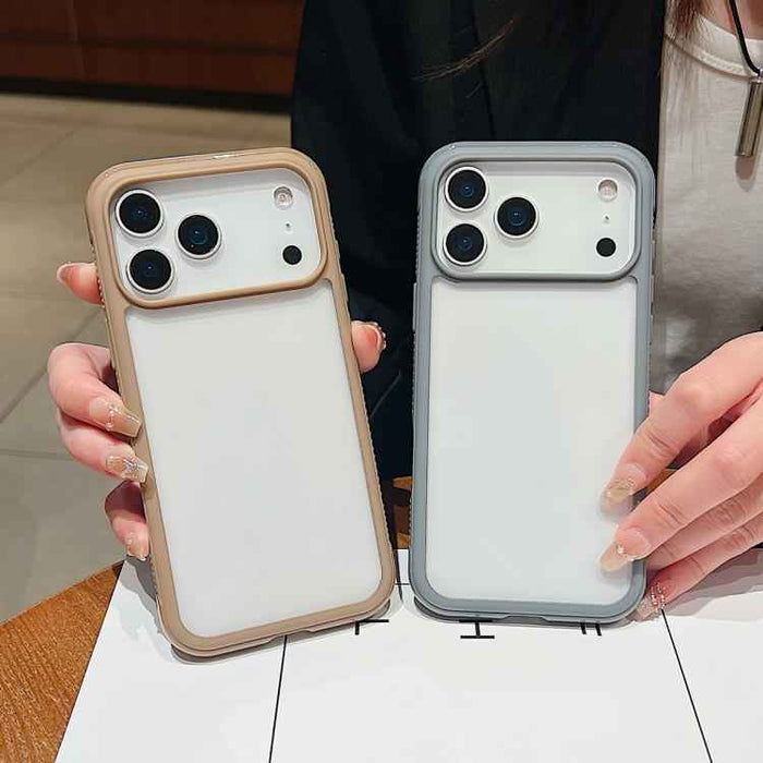 For Samsung Galaxy S25 / S24 5G Solid Color Edge Transparency Acrylic TPU Phone Case(Dark Purple)