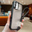 For Samsung Galaxy S25 / S24 5G Solid Color Edge Transparency Acrylic TPU Phone Case with Wrist Strap(Black)