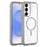 For Samsung Galaxy S25 / S24 5G Solid Color Edge Transparency MagSafe Magnetic Phone Case(Grey)