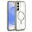 For Samsung Galaxy S25 / S24 5G Solid Color Edge Transparency MagSafe Magnetic Phone Case(Army Green)