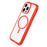 For Samsung Galaxy S25 / S24 5G Solid Color Edge Transparency MagSafe Magnetic Phone Case(Black)