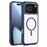 For iPhone 17 Pro Max Solid Color Edge Transparency MagSafe Magnetic Phone Case(Royal Blue)