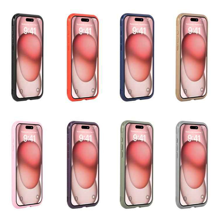 For iPhone 17 Pro Max Solid Color Edge Transparency MagSafe Magnetic Phone Case(Brown)