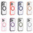 For Samsung Galaxy S25 / S24 5G Solid Color Edge Transparency Rotation Holder MagSafe Phone Case(Pink)