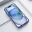 For iPhone 17 Pro Max Solid Color Edge Transparency Rotation Holder MagSafe Phone Case(Black)