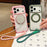 For Samsung Galaxy S25 / S24 5G Solid Color Edge Transparency Rotation Holder MagSafe Phone Case with Wrist Strap(Royal Blue)