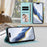 For iPhone 17 Pro Max Embossed Heart Cat Leather Phone Case with Hand Strap(Mint Green)