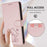 For Samsung Galaxy S25+ / S24+ 5G Embossed Heart Cat Leather Phone Case with Hand Strap(Pink)