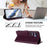 For Samsung Galaxy S25+ / S24+ 5G Embossed Heart Cat Leather Phone Case with Hand Strap(Dark Purple)