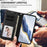 For Samsung Galaxy S25+ / S24+ 5G Embossed Heart Cat Leather Phone Case with Hand Strap(Black)
