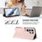 For Samsung Galaxy S25 Ultra 5G Embossed Heart Cat Leather Phone Case with Hand Strap(Pink)