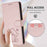 For Samsung Galaxy S25 FE 5G Embossed Heart Cat Leather Phone Case with Hand Strap(Pink)