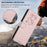 For Samsung Galaxy S25 FE 5G Embossed Heart Cat Leather Phone Case with Hand Strap(Pink)