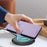 For Samsung Galaxy S25 FE 5G Embossed Heart Cat Leather Phone Case with Hand Strap(Light Purple)