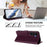 For Samsung Galaxy S25 FE 5G Embossed Heart Cat Leather Phone Case with Hand Strap(Dark Purple)