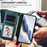 For Samsung Galaxy S25 FE 5G Embossed Heart Cat Leather Phone Case with Hand Strap(Dark Green)