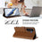 For Samsung Galaxy S25 FE 5G Embossed Heart Cat Leather Phone Case with Hand Strap(Brown)