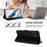 For Samsung Galaxy S25 FE 5G Embossed Heart Cat Leather Phone Case with Hand Strap(Black)