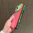 For iPhone 17 Pro Color Contrast Lens Frame Transparent TPU Phone Case(Purple+Green)