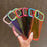 For iPhone 17 Pro Color Contrast Lens Frame Transparent TPU Phone Case(Purple+Green)