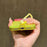 For iPhone 17 Pro Color Contrast Lens Frame Transparent TPU Phone Case with Lanyard(Purple+Green)