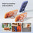 For iPhone 17 Pro Max MOMAX Magsafe Magnetic Metal Rotating Holder Phone Case(Orange)