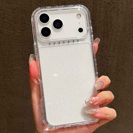 For iPhone 17 Pro Glitter Powder 3-in-1 TPU + PC Phone Case(Transparent)