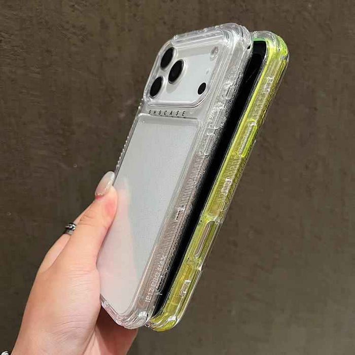 For iPhone 17 Pro Glitter Powder 3-in-1 TPU + PC Phone Case(Yellow)