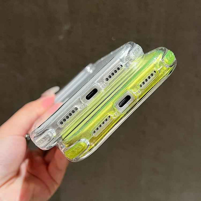 For iPhone 17 Pro Glitter Powder 3-in-1 TPU + PC Phone Case(Transparent)