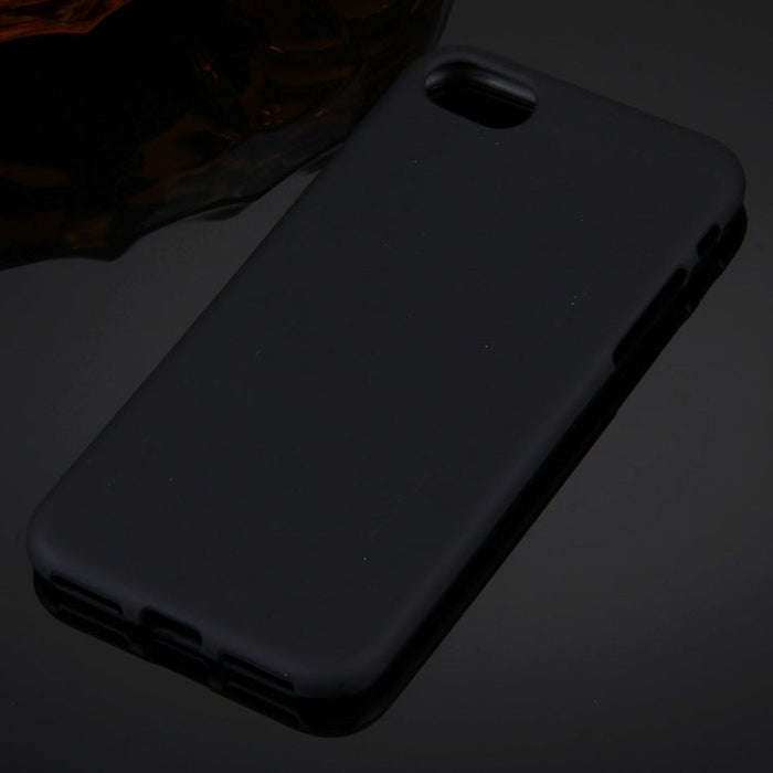 For  iPhone 8 & 7  Solid Color TPU Protective Back Cover Case(Black) - BaskiFit