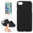 For  iPhone 8 & 7  Solid Color TPU Protective Back Cover Case(Black) - BaskiFit