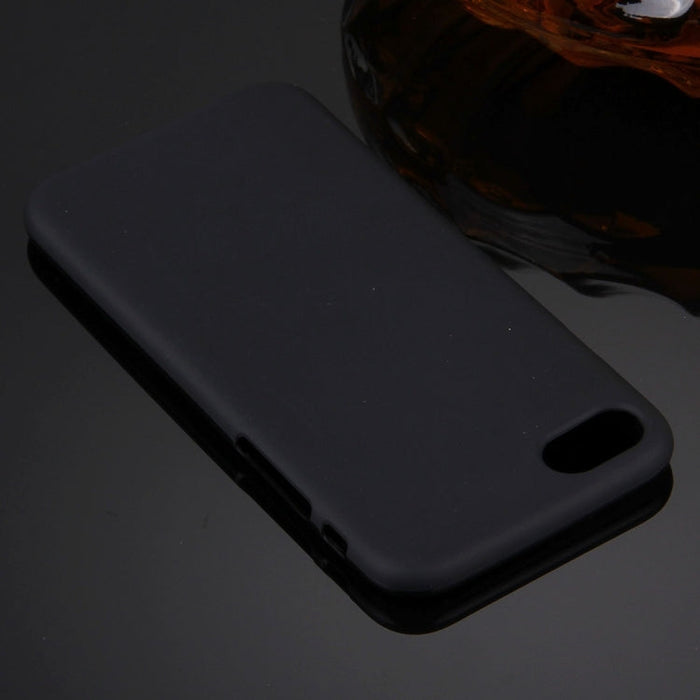 For  iPhone 8 & 7  Solid Color TPU Protective Back Cover Case(Black) - BaskiFit