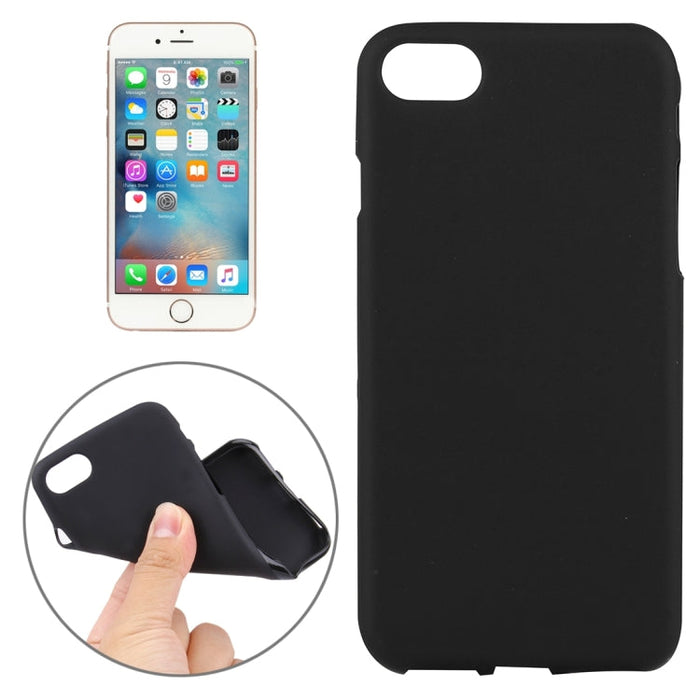 For  iPhone 8 & 7  Solid Color TPU Protective Back Cover Case(Black) - BaskiFit