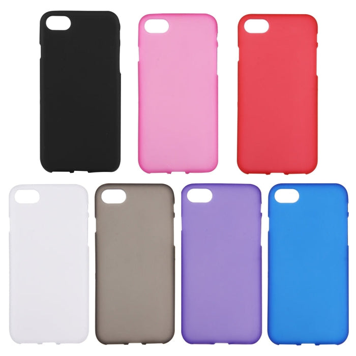 For  iPhone 8 & 7  Solid Color TPU Protective Back Cover Case(Black) - BaskiFit