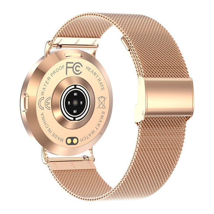KM88 1.32 inch Color Screen Smart Watch, Support Bluetooth Call / Health Monitoring(Gold) PhonoClean
