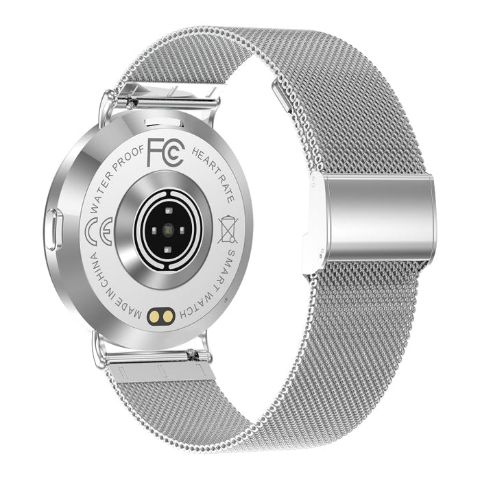 KM88 1.32 inch Color Screen Smart Watch, Support Bluetooth Call / Health Monitoring(Silver) PhonoClean