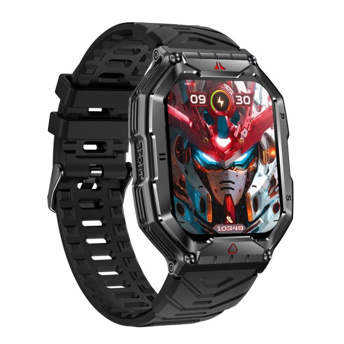 KR82 2.1 inch Color Screen Smart Watch, Support Bluetooth Call / Health Monitoring(Black) PhonoClean