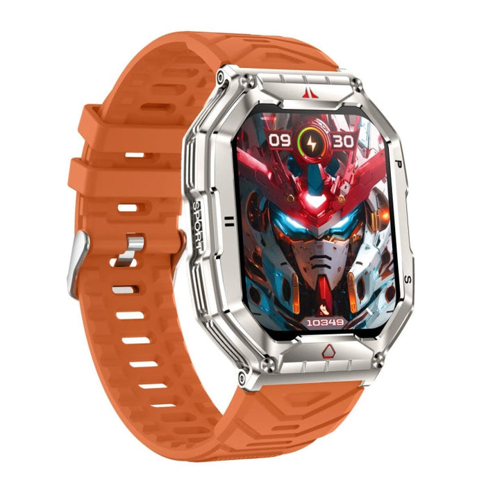 KR82 2.1 inch Color Screen Smart Watch, Support Bluetooth Call / Health Monitoring(Orange) PhonoClean